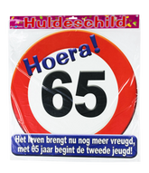 Deurbord 65 Jaar Verkeersbord 50cm